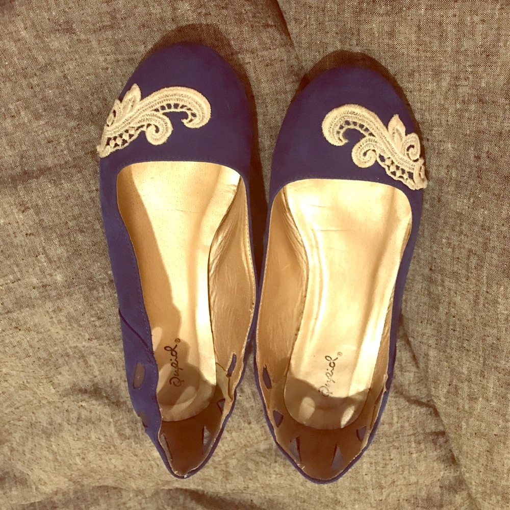 Blue shoes lace